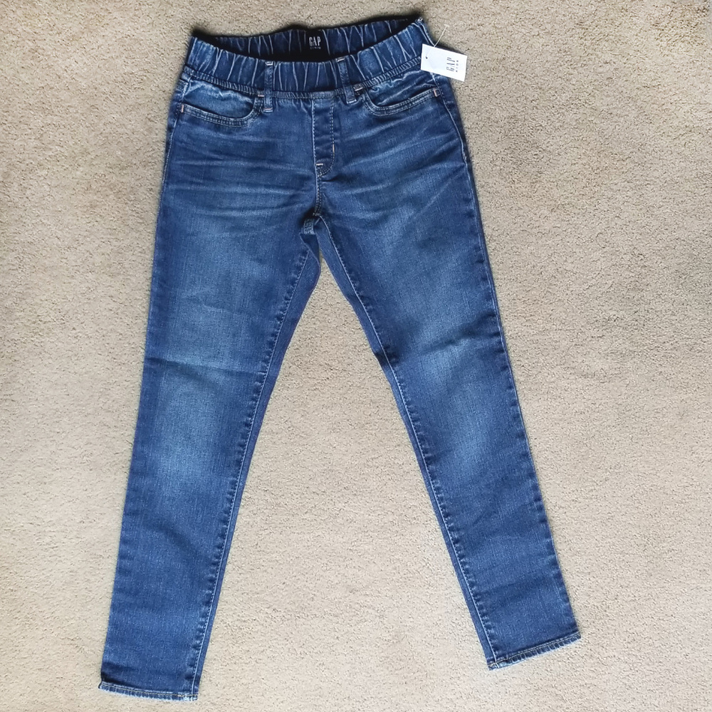 Gap Superdenim Jeggins Size 10 NWT Med Indigo